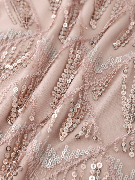 Women's Glitter Spaghetti Strap Formal Evening Party Dress