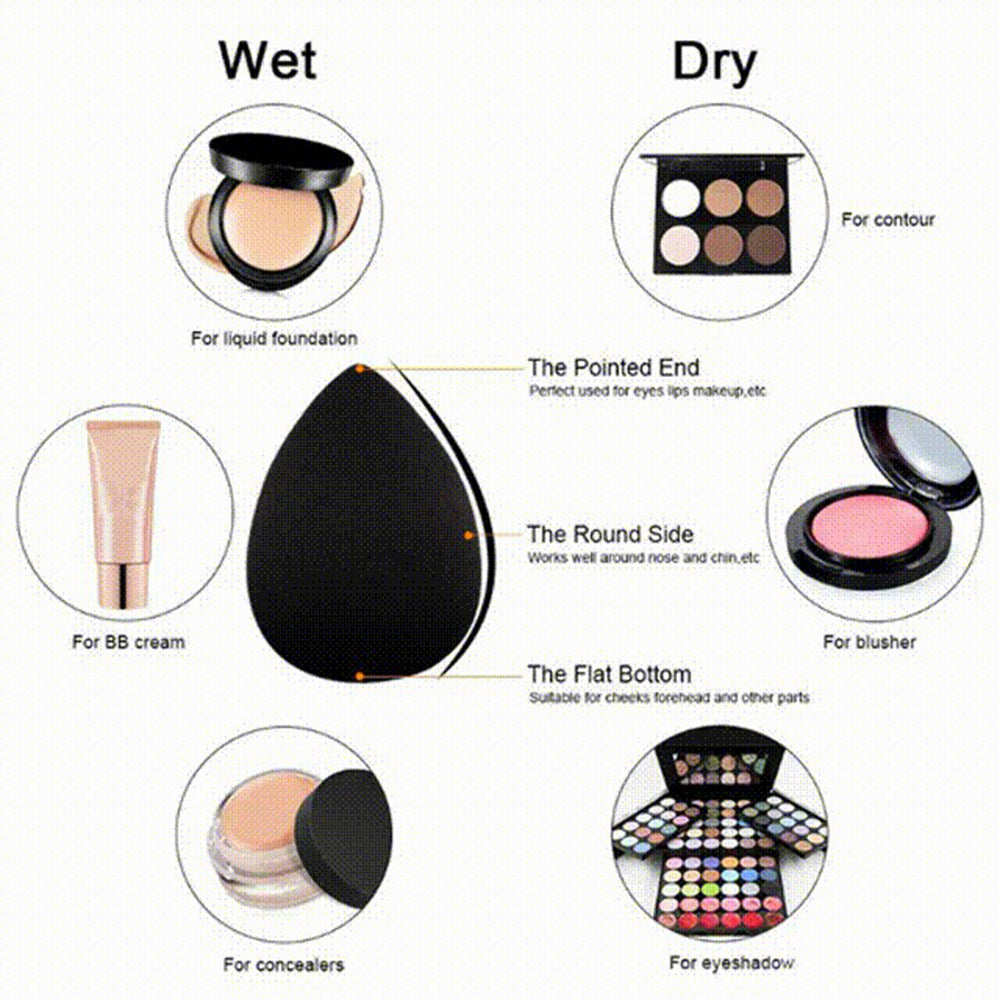 11Pcs Bamboo Makeup Brush Set, Synthetic Kabuki Makeup Brush Set With Storage Bag And Makeup Sponge, USPS Shipping