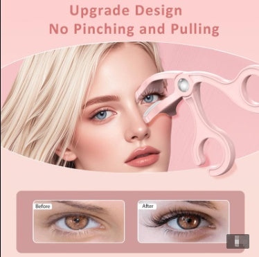 Portable Heated Eyelash Curler USB Chargeablewith Sensing Heating Silicone Pad, USB Fastcharging Pink And White BOMKADI